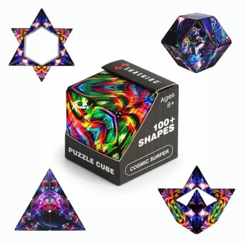 Shashibo DODECA Magnetic Puzzle Cube Cosmic Surfer 110g (3.88 oz) | STEM/STEAM Educational Toy thumbnail 1