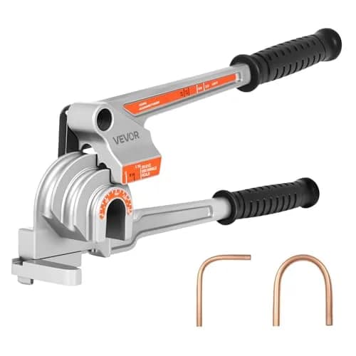 VEVOR 3-in-1 Pipe Tube Bender 1/4" 3/8" 1/2" OD | Bends 0-180° for Copper Aluminum Pipes thumbnail 1
