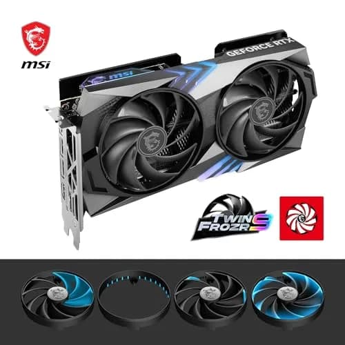 MSI GeForce RTX 4060 Ti GAMING X 8G Graphics Card | 8GB GDDR6 PCIe 4.0 Twin FROZR 9 RGB thumbnail 4