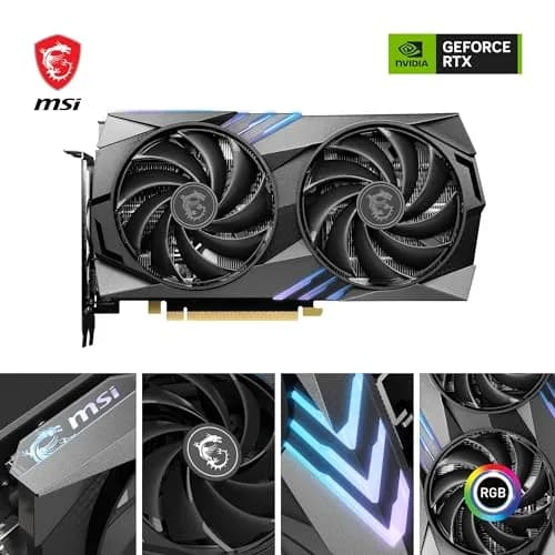 MSI GeForce RTX 4060 Ti GAMING X 8G Graphics Card | 8GB GDDR6 PCIe 4.0 Twin FROZR 9 RGB thumbnail 2