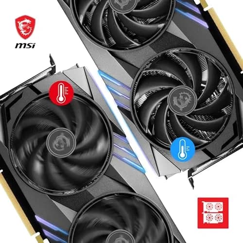 MSI GeForce RTX 4060 Ti GAMING X 8G Graphics Card | 8GB GDDR6 PCIe 4.0 Twin FROZR 9 RGB thumbnail 3