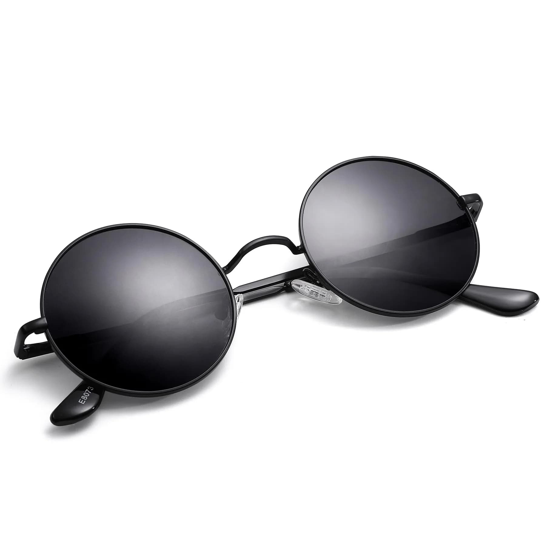 Pro Acme Small Round G6 Black Frame Black Lens Polarized Sunglasses UV400 - view 2