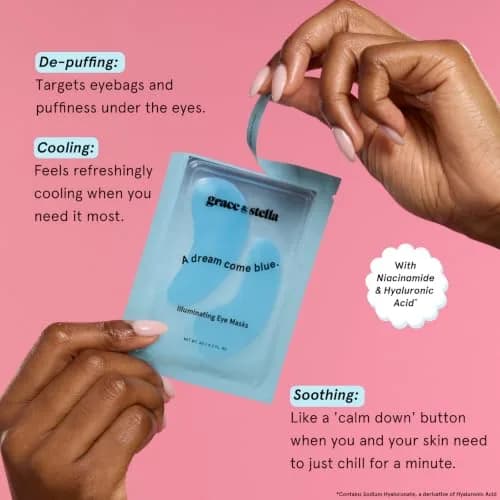 grace & stella Under Eye Mask 6 Pairs | Reduce Dark Circles, Puffy Eyes, Wrinkles thumbnail 3