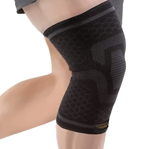 Copper Fit ICE Knee Sleeve S/M (12"-16") Black | FDA Approved Orthopedic Brace for Joint Pain Relief thumbnail 2