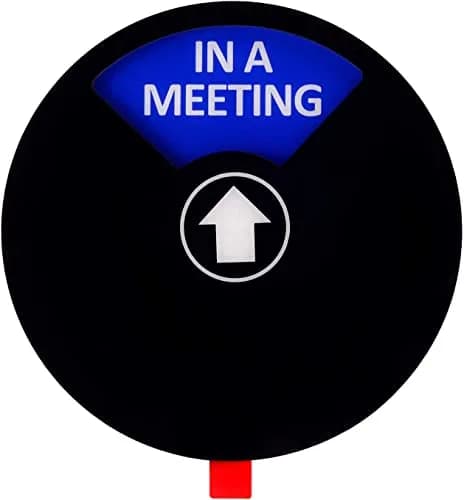 Kichwit Privacy Sign for Office Door, Do Not Disturb, Out of Office, Please Knock, in a Meeting, Conference Sign for Offices (Black, 2 Pack) | 5 inch Diameter thumbnail 5