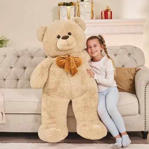 Tezituor Giant Teddy Bear 120 cm (47 Inch) | Soft Plush Toy for Kids & Girlfriend, Brown thumbnail 5