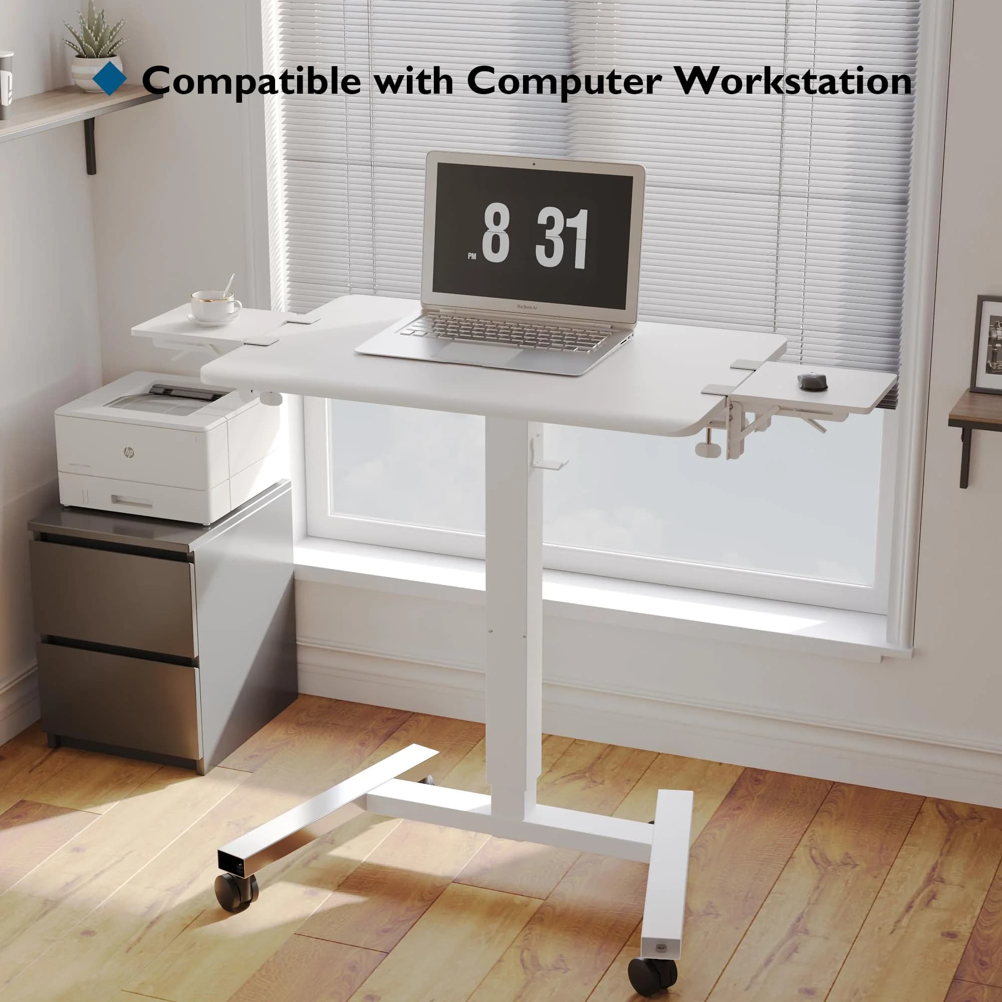 BONTEC Ergonomic Desk Extender Tray 9.5"x9.1" (24cm x 23cm) | Clamp-On Elbow Support for Office & Home Use - view 5