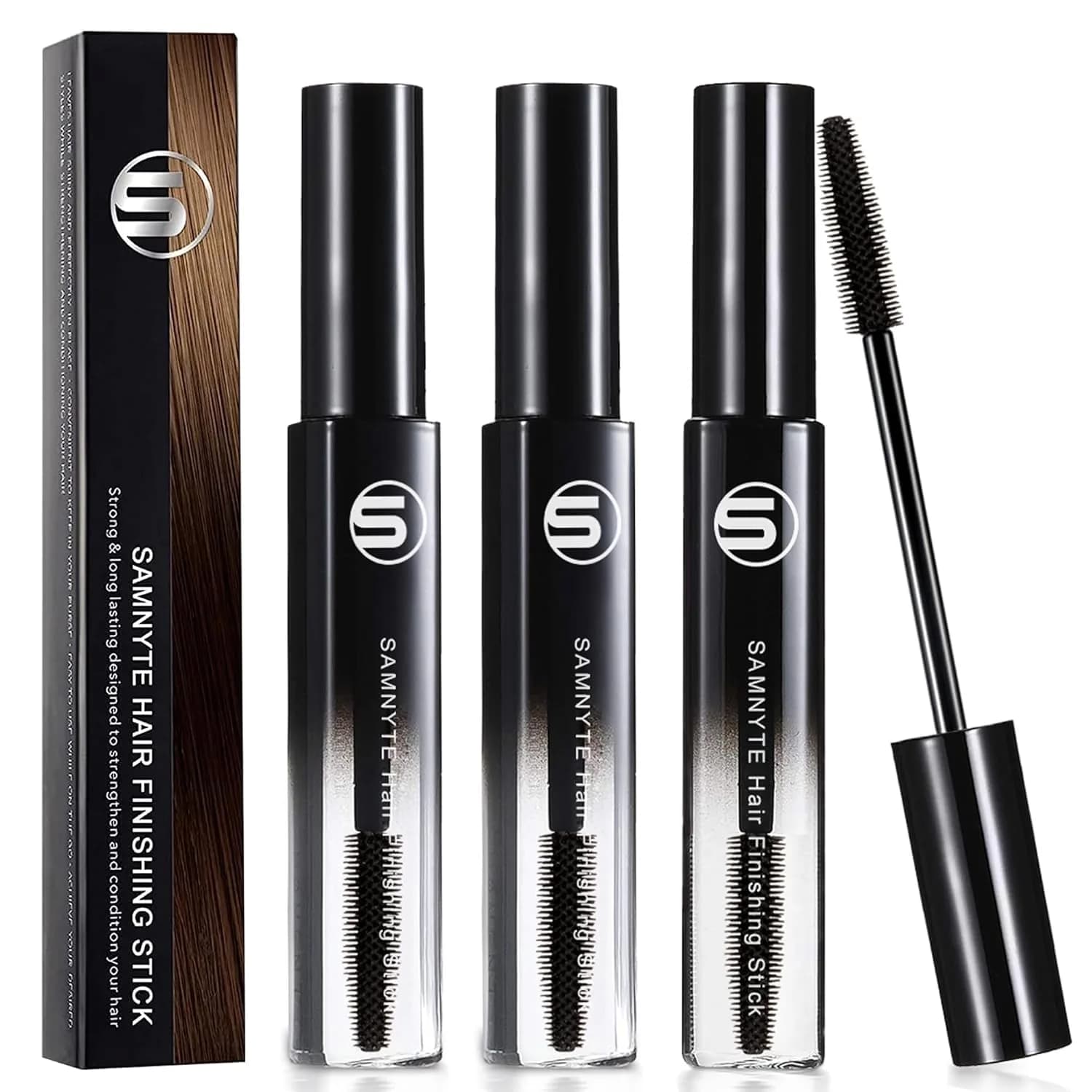 Samnyte Hair Finishing Stick (3 Pack) — Tames Flyaways & Baby Hairs | 18ml Each - main product image