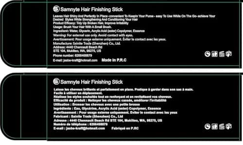 Samnyte Hair Finishing Stick (3 Pack) — Tames Flyaways & Baby Hairs | 18ml Each thumbnail 2