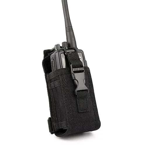 BANDARICOMM Tactical MOLLE Radio Pouch with Shoulder Strap | Nylon Radio Case for Police & Security thumbnail 1