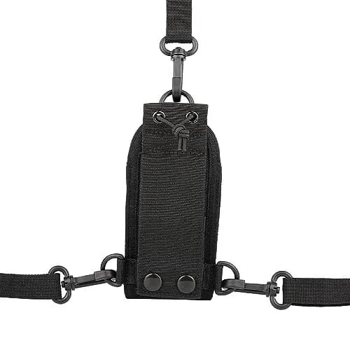 BANDARICOMM Tactical MOLLE Radio Pouch with Shoulder Strap | Nylon Radio Case for Police & Security thumbnail 6