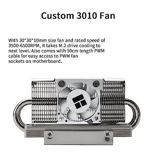 Thermalright HR10 2280 PRO SSD Cooler with Fan | 90.3mm x 23.7mm x 43.8mm thumbnail 5