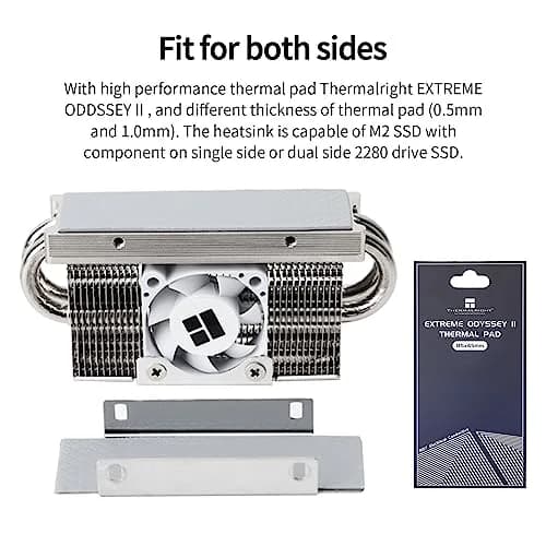 Thermalright HR10 2280 PRO SSD Cooler with Fan | 90.3mm x 23.7mm x 43.8mm thumbnail 3