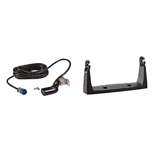 Lowrance Transom-Mount 83/200 kHz Skimmer Transducer + Gimbal Bracket for HDS-7 | Fish Finder Transducer with Built-in Temp thumbnail 1