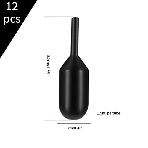 Siyurongg Black 12 pcs Rubber Stamp Refill Set | Identity Theft Protection Ink thumbnail 2