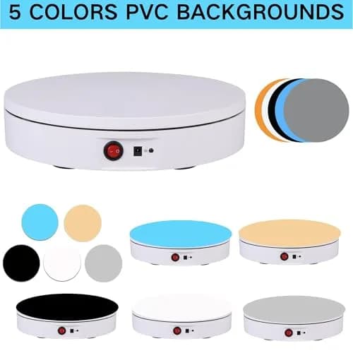 JAYEGT Motorized Rotating Display Stand 11.8inch | 330 Lb Load Capacity, 360° Electric Turntable for Product & Video Display thumbnail 4