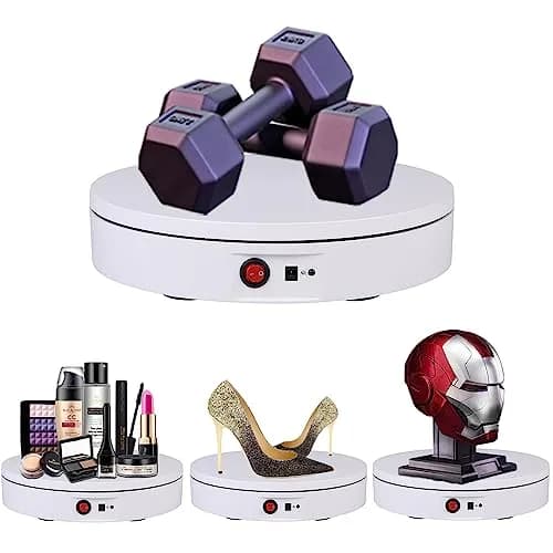 JAYEGT Motorized Rotating Display Stand 11.8inch | 330 Lb Load Capacity, 360° Electric Turntable for Product & Video Display thumbnail 5