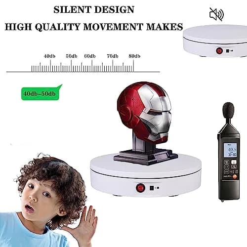 JAYEGT Motorized Rotating Display Stand 11.8inch | 330 Lb Load Capacity, 360° Electric Turntable for Product & Video Display thumbnail 8