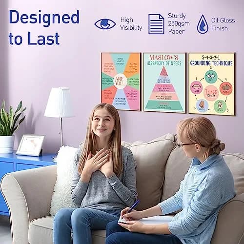 Sweetzer & Orange Mental Health Posters for Office & School | Calming Classroom & Therapy Decor (11x14 Inch) thumbnail 4