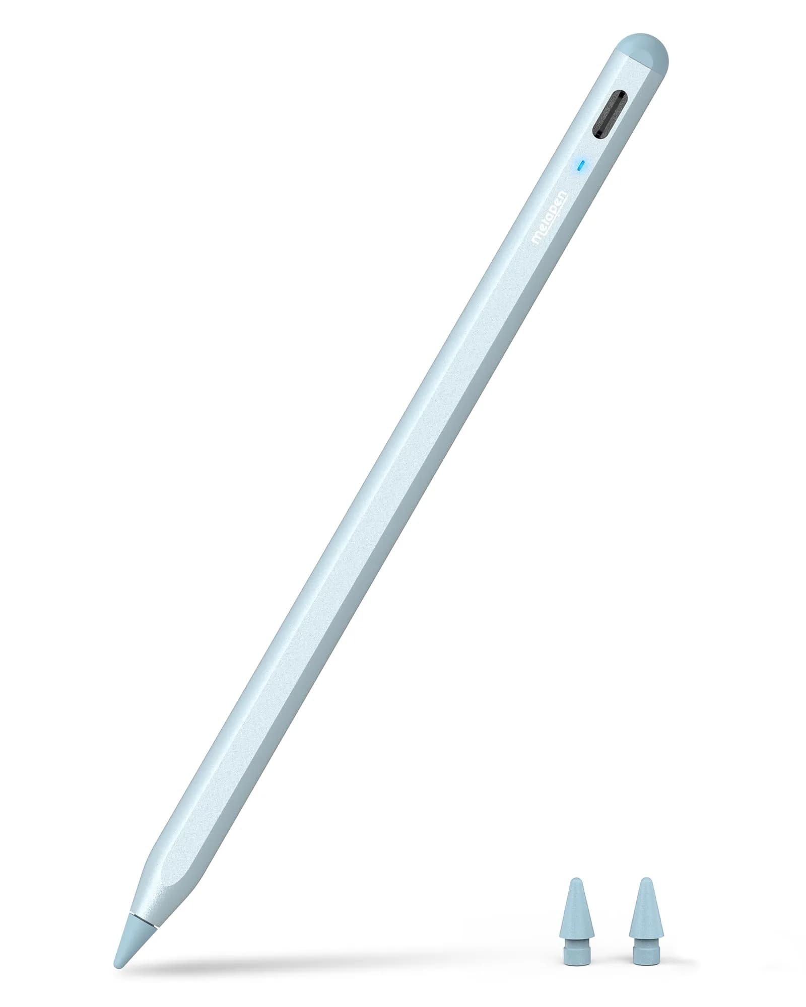 Metapen Pencil A8 Stylus for Apple iPad 2018-2026, 2X Faster Charge, Pixel Precision, Blue | 16.6cm (6.5in)