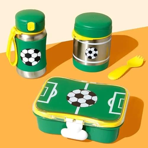 Skip Hop Insulated Baby Food Jar, Soccer, 325ml (11 fl oz) | Keeps Food Warm 7 Hrs, Cold 5 Hrs thumbnail 5