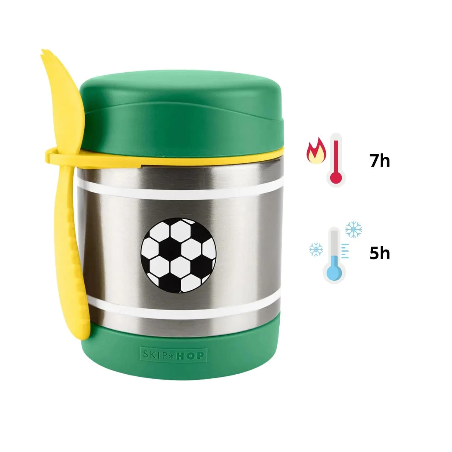 Skip Hop Insulated Baby Food Jar, Soccer, 325ml (11 fl oz) | Keeps Food Warm 7 Hrs, Cold 5 Hrs - view 3