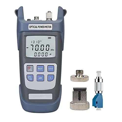 fyboptwu 3-in-1 Fiber Tester OPM+VFL with LED, 2-Pack | Optical Power Meter & Visual Fault Locator thumbnail 1