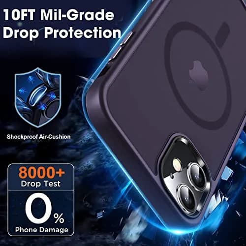 MOCCA Magnetic Shockproof Case for iPhone 11 6.1 inch Deep Purple | Magsafe Compatible & Drop-Proof thumbnail 4