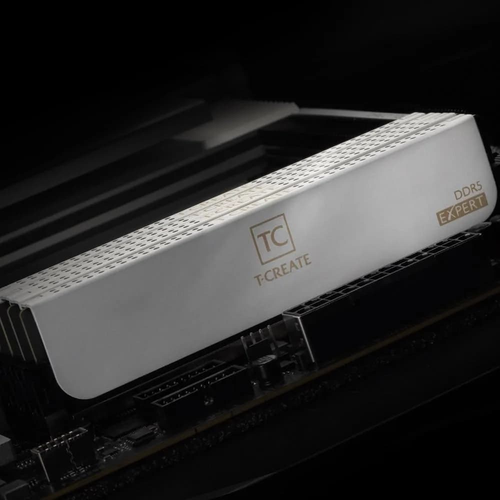 TEAMGROUP T-Create Expert CL30 DDR5 32GB (2x16GB) 6000MHz Desktop RAM White | Overclocking Memory Module - view 7