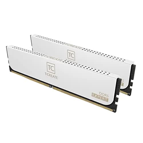 TEAMGROUP T-Create Expert CL30 DDR5 32GB (2x16GB) 6000MHz Desktop RAM White | Overclocking Memory Module thumbnail 1