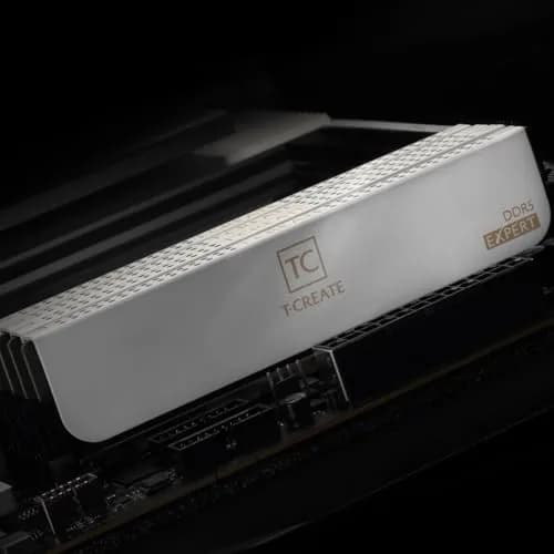 TEAMGROUP T-Create Expert CL30 DDR5 32GB (2x16GB) 6000MHz Desktop RAM White | Overclocking Memory Module thumbnail 7
