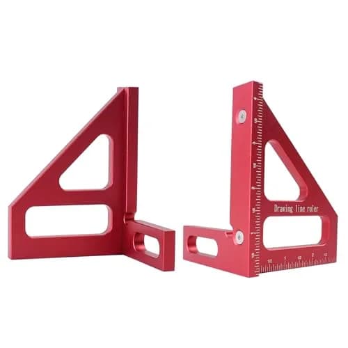 KETIPED Imperial 3D Multi-Angle Measuring Ruler,45/90 Degree Aluminum Alloy Woodworking Square Protractor, 4.4 inch | High Precision Layout Tool thumbnail 5