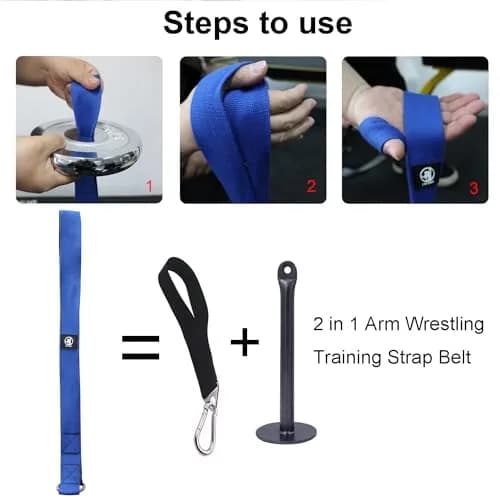 J Bryant Arm Wrestling Training Strap Belt 26.4in | Wrist, Forearm & Biceps Workout thumbnail 5