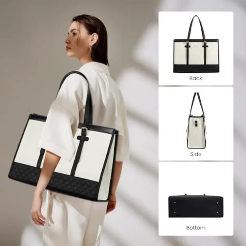 LOVEVOOK Laptop Tote Bag for Women, 15.6 Inch | Stylish & Functional, USA Import thumbnail 9