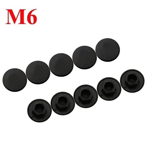 YehVeh Nylon Screw Cap Set (50 Pieces) M5 + M6 | Anti-Dust Hexagon Hole Caps for Allen Screws thumbnail 3