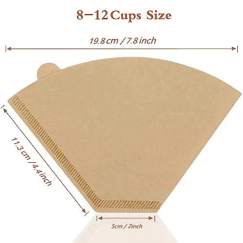 BuRuiJi Coffee Filter #4, Cone Coffee Filter 8-12 Cups | Eco-Friendly, Biodegradable, Resistant to Tearing thumbnail 3