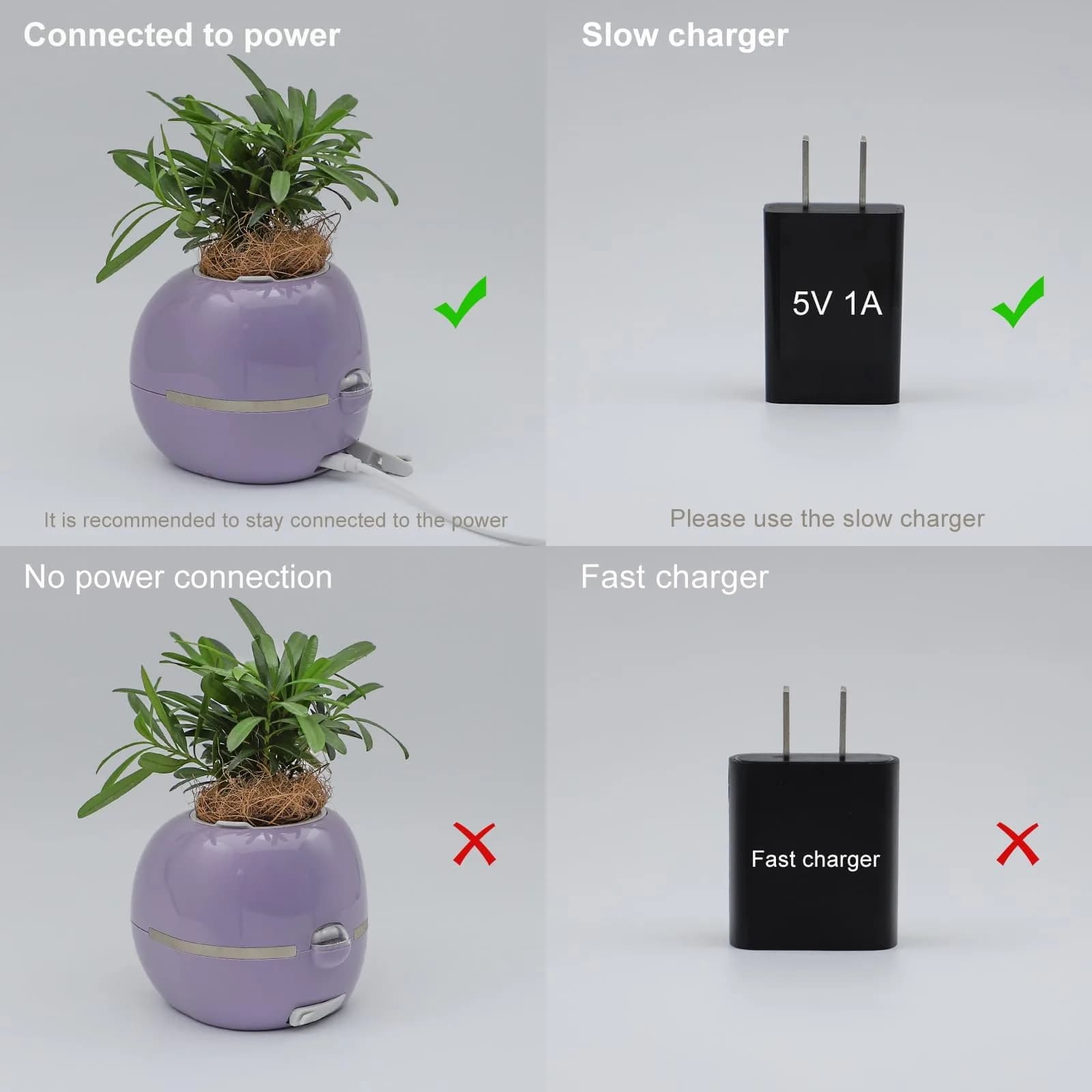 Itigoitie Smart Flowerpot 100ml (3.38 Fl Oz) | Interactive Plant Care with AI & Digital Display - view 3