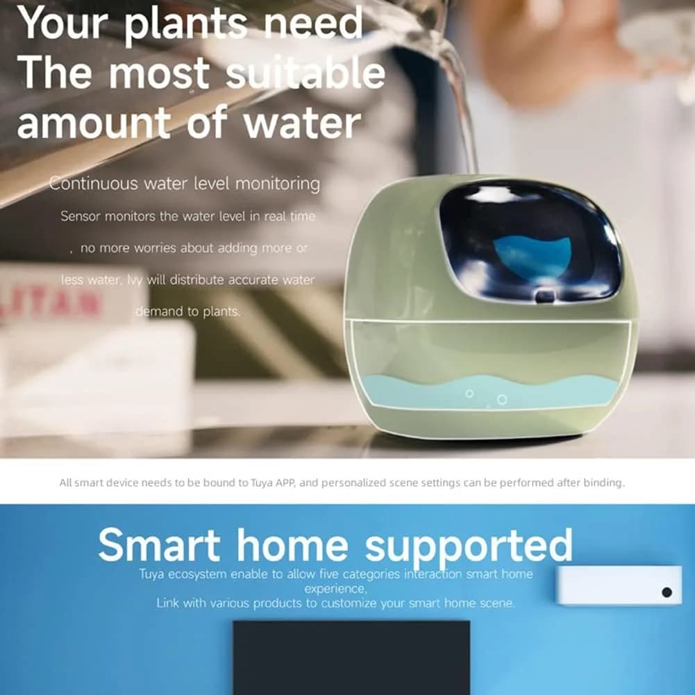 Itigoitie Smart Pet Planter White 9.6cm (3.78in) | AI-Powered Plant Care & Digital Photo Frame - view 6