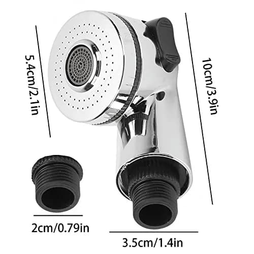 Qusmeiyici Showerhead with Side Control Button | Stainless Steel Adjustable Hair Wash Head thumbnail 2