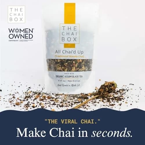 The Chai Box Traditional Masala Chai 6 Oz | Organic Black Tea with Spices thumbnail 4