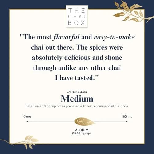 The Chai Box Traditional Masala Chai 6 Oz | Organic Black Tea with Spices thumbnail 6