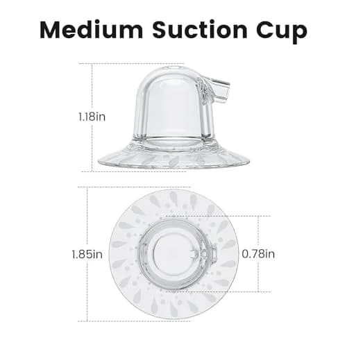 Rolevin 20mm Medium Suction Cups for Electric Nipple Corrector - 2 PCS | Silicone Breastfeeding Accessory thumbnail 2