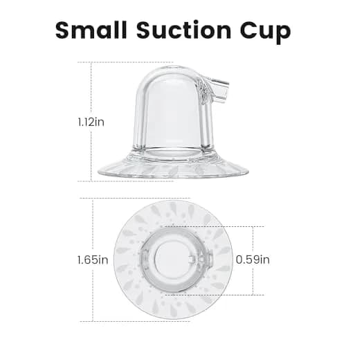 Rolevin 15mm Small Suction Cups for Nipple Corrector - 2 PCS | Silicone, BPA-Free, Gentle Suction thumbnail 2