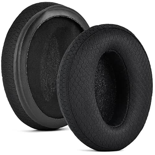 defean Breathable Fabric Replacement Ear Pads for Sennheiser HD 4.50BT, 4.40BT, 4.30G, 4.20S, 458BT, 450, 450BT, 350BT Headset | Noise Isolating Comfort thumbnail 1