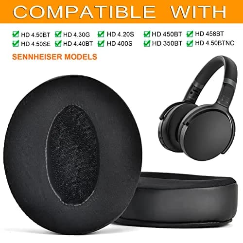 Defean Earpads for Sennheiser HD 4.50BT HD 4.40BT HD 4.30G HD 4.20S Headset | Noise Isolating Replacement Ear Cushions thumbnail 2