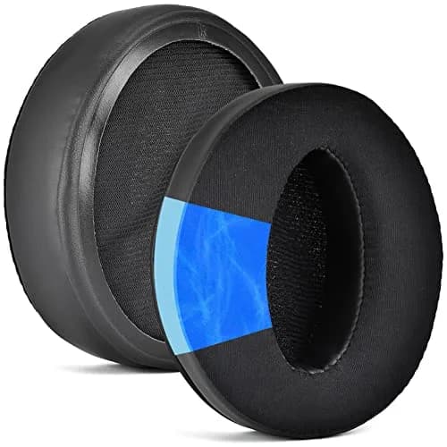defean Replacement Earpads for Sennheiser HD 4.50BT, HD 4.40BT, HD 4.30G, HD 450BT, HD 350BT Headsets (Black, 2-Pack) — Silky Cool Gel
