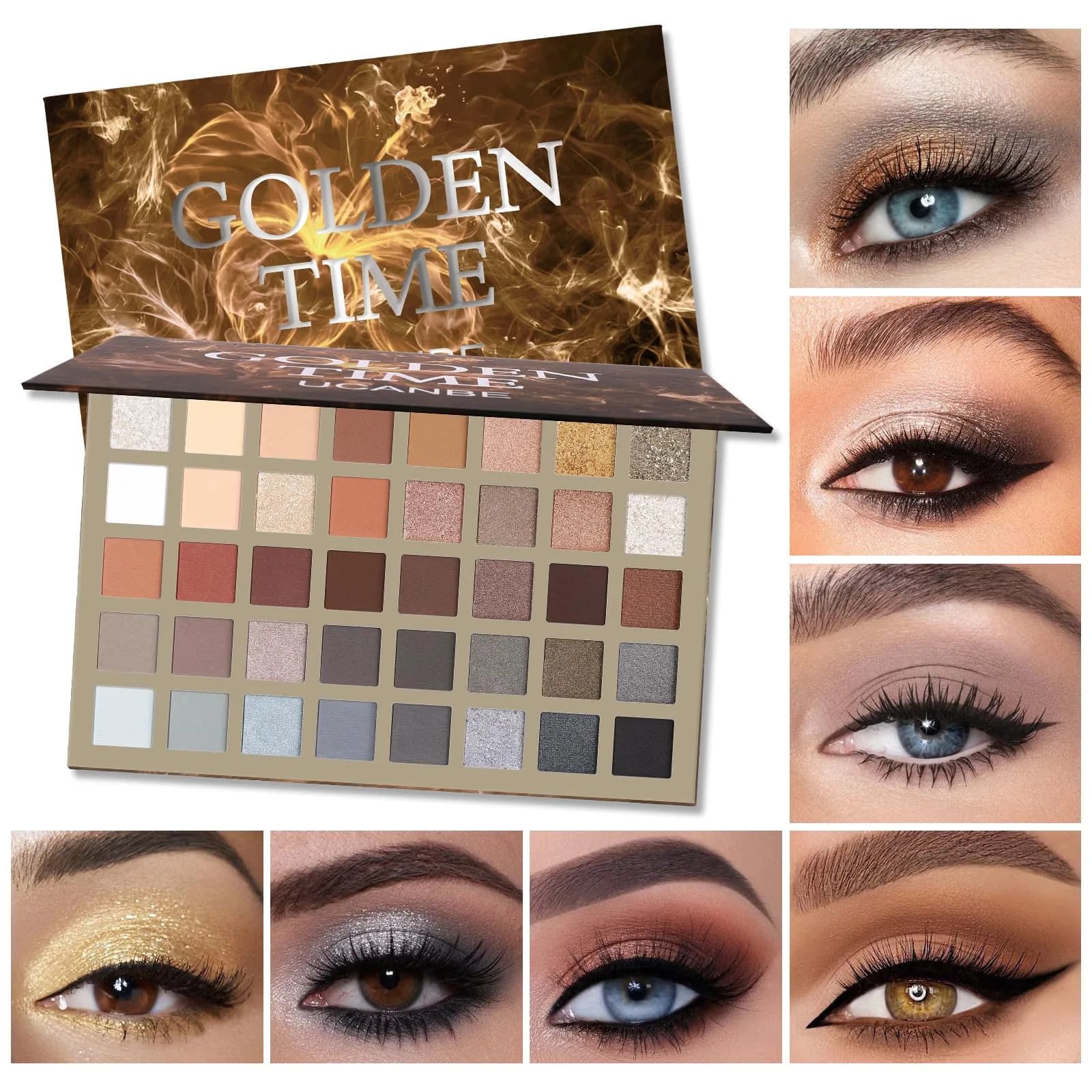 UCANBE Nude Eyeshadow Palette 40 Colors | Matte Shimmer Glitter Smoky Eye Makeup - view 6