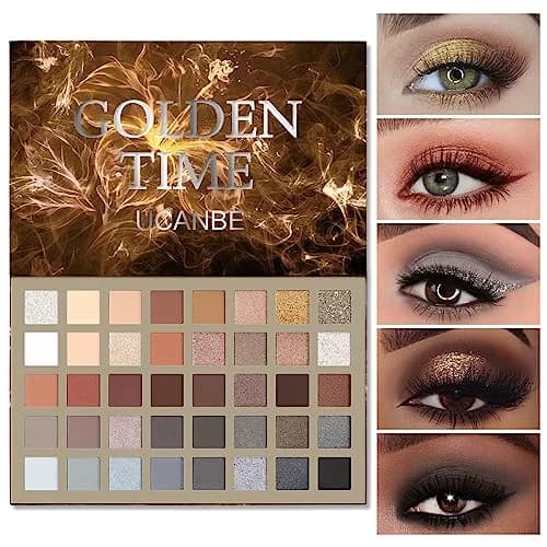 UCANBE Nude Eyeshadow Palette 40 Colors | Matte Shimmer Glitter Smoky Eye Makeup thumbnail 1