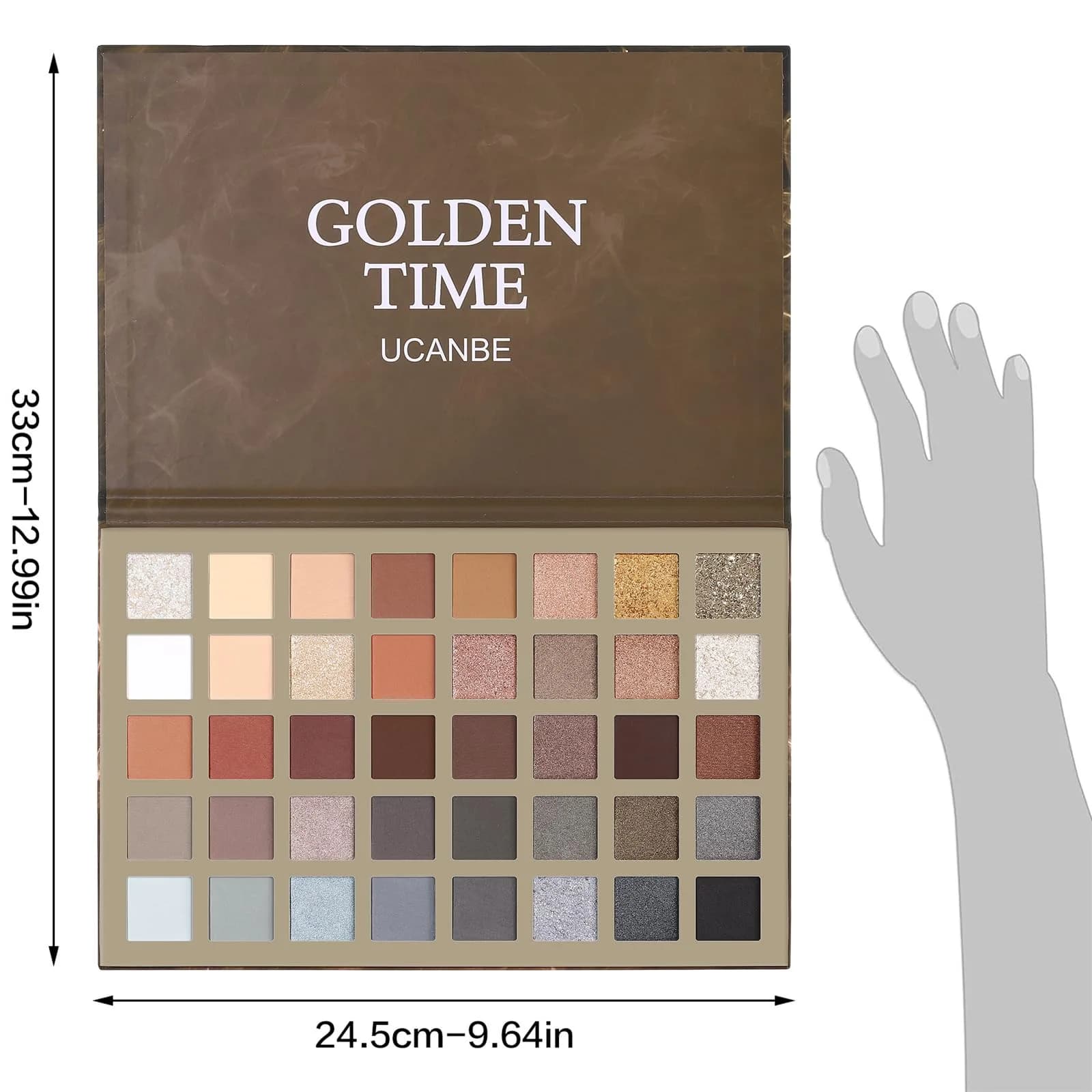 UCANBE Nude Eyeshadow Palette 40 Colors | Matte Shimmer Glitter Smoky Eye Makeup - view 4