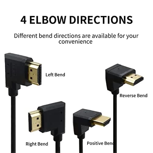 Eonvic 8K HDMI Coiled Cable 25cm (Stretches to 1M) | High Speed HDMI 2.1 Male to Male Extender for Cameras & Monitors thumbnail 7